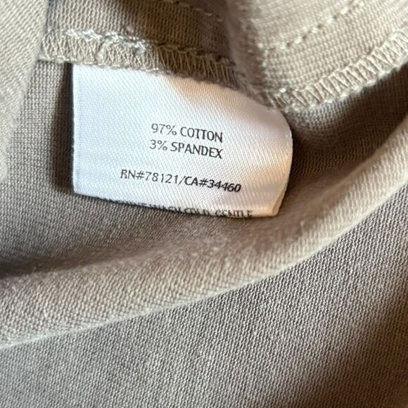 Eileen Fisher Cotton Stretch Chino Pants Bootcut Taupe Gray Womens Size XS - Picture 5 of 9